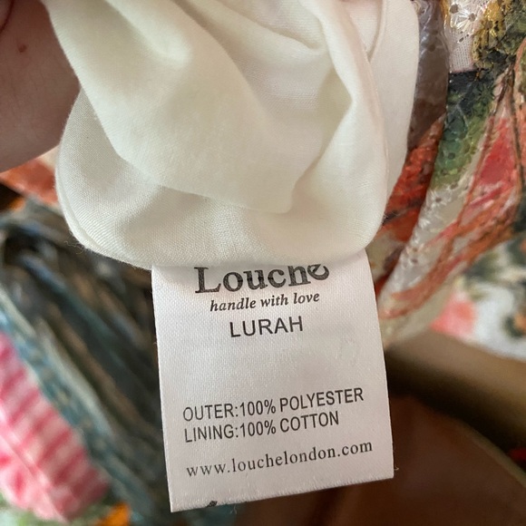 Louche Lurah floral eyelet lace garden party whimsical feminine cocktail dress - Picture 9 of 10